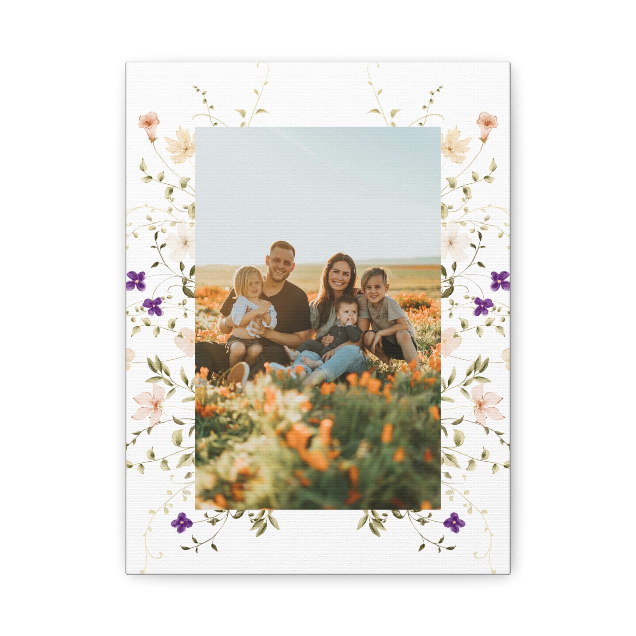 Floral Photo Canvas Print — Matte Stretched Wall Art