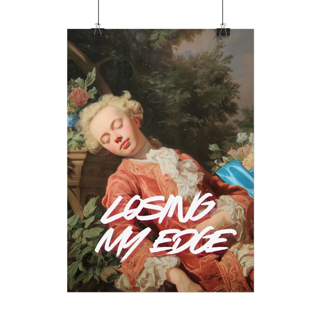 Rolled Poster — 'Losing My Edge' Vintage Rococo Art Print