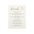 Drinks Menu Foam Board — Elegant Signature Cocktails Sign