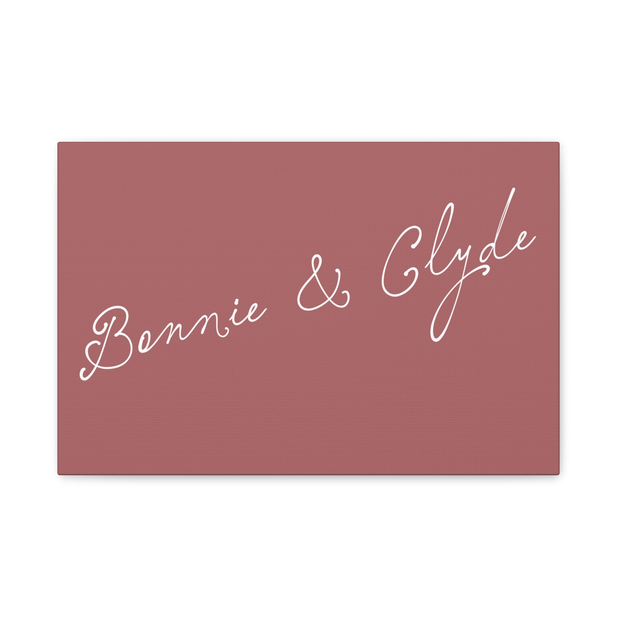 Custom text canvas wedding sign - Dusty Rose Background