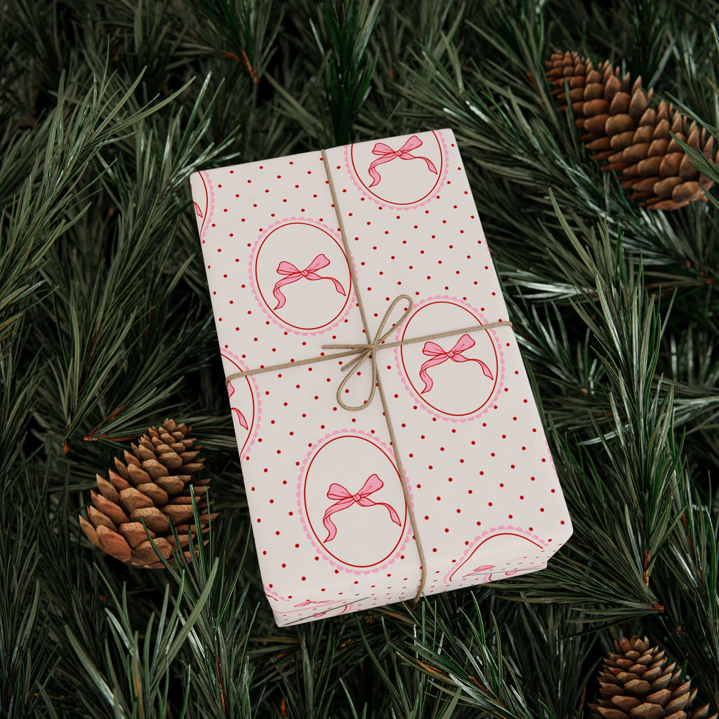 Ballet Wrapping Paper | Pink Dotted Gift Wrap
