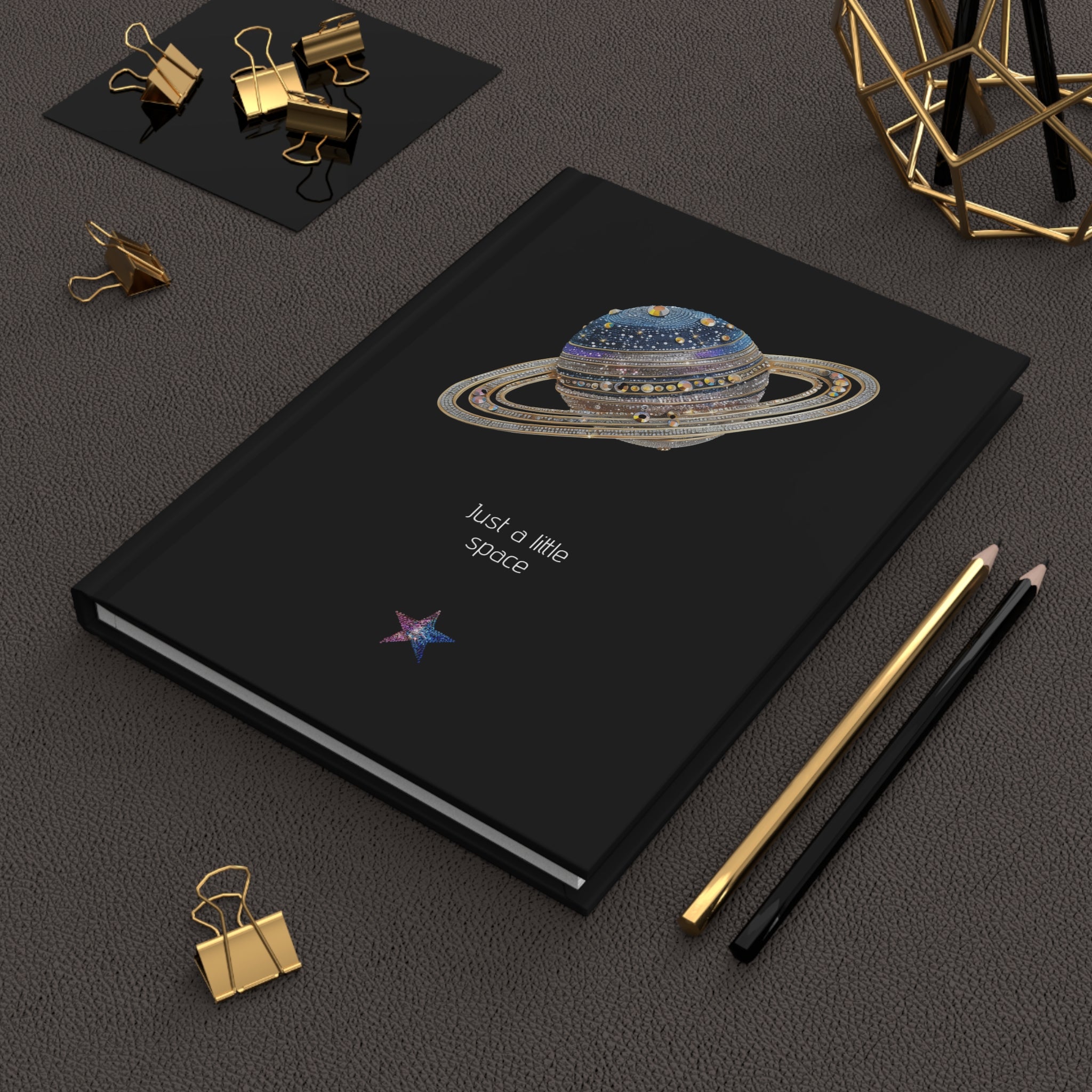 Space Planet Hardcover Journal Notebook – Matte Stargazer Notebook
