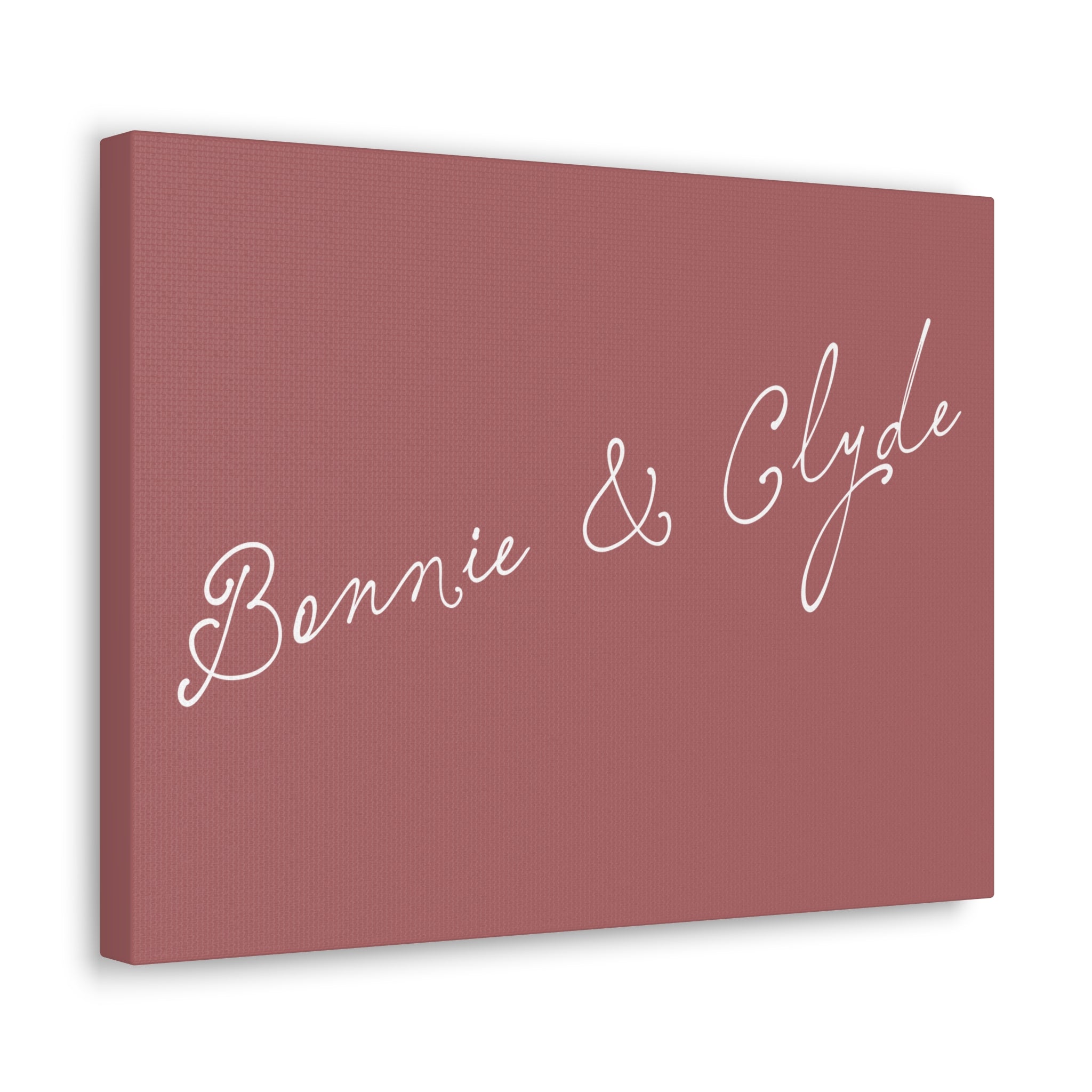 Custom text canvas wedding sign - Dusty Rose Background