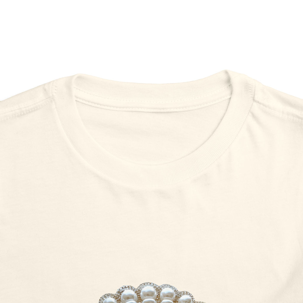 Toddler Tee — Pearl Shell Seashell Graphic Kids Beach Shirt