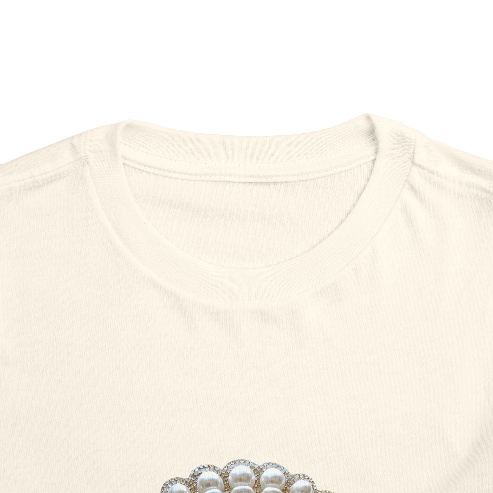 Toddler Tee — Pearl Shell Seashell Graphic Kids Beach Shirt