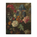 Vintage Floral Still Life Canvas Print — Matte Stretched Wall Art