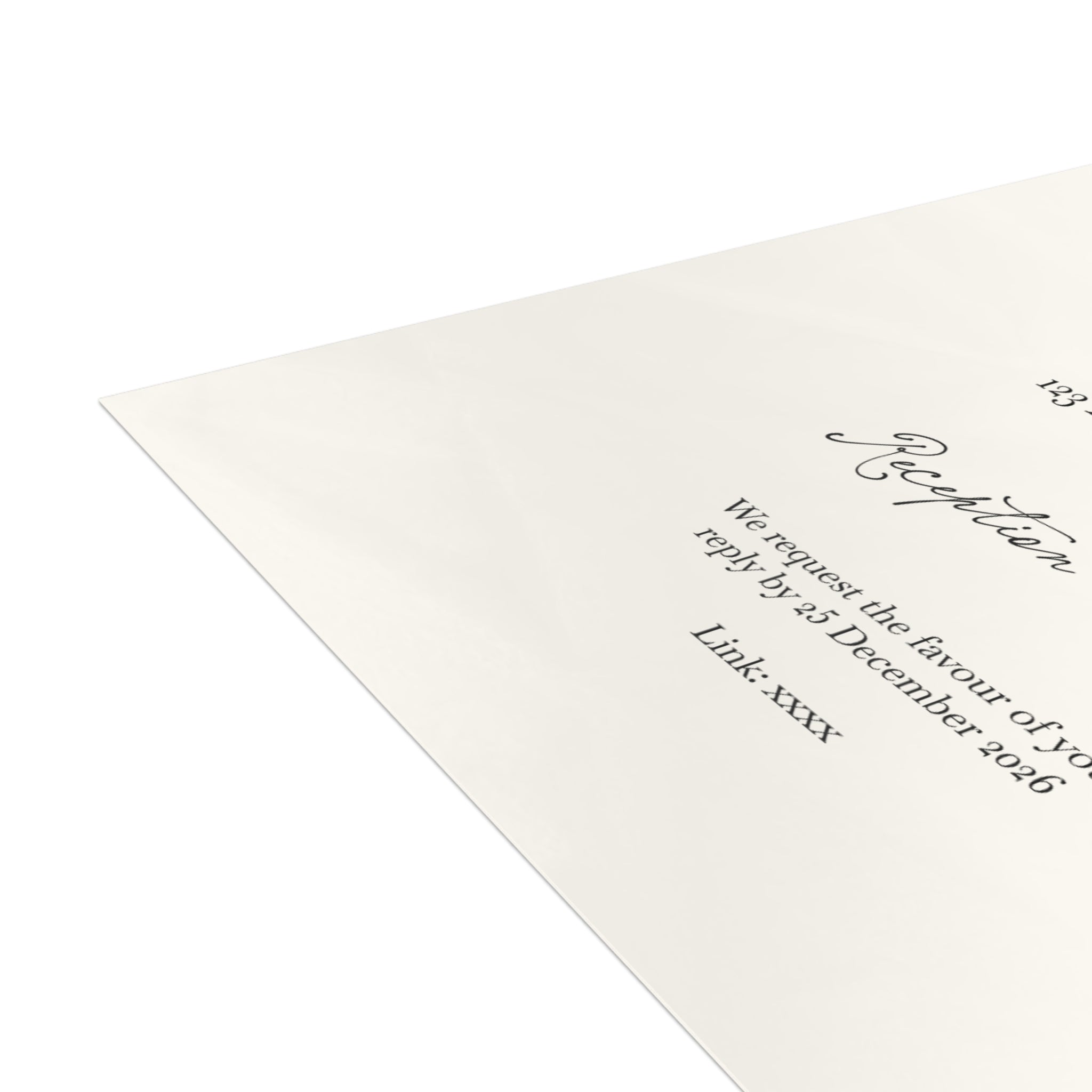 Vintage Wedding Invitation Pack (10, 30, or 50 Count) - Envelopes included