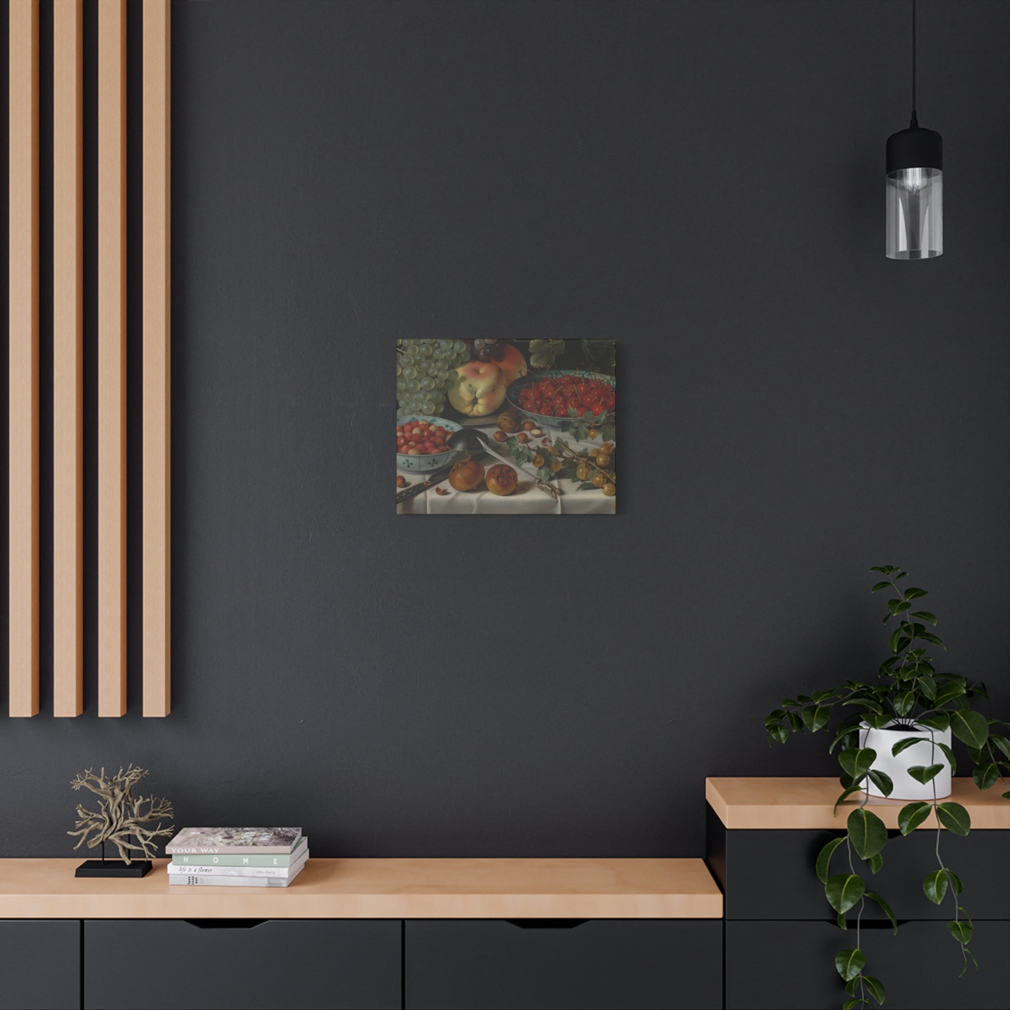 Still Life Fruit Canvas Print — Vintage Kitchen Wall Art