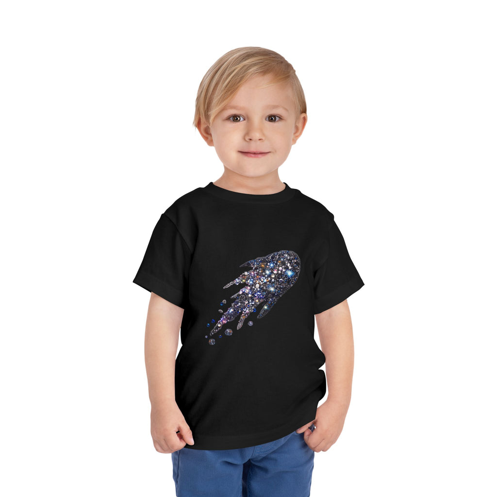 Toddler Tee — Sparkling Galaxy Rocket Kids Shirt