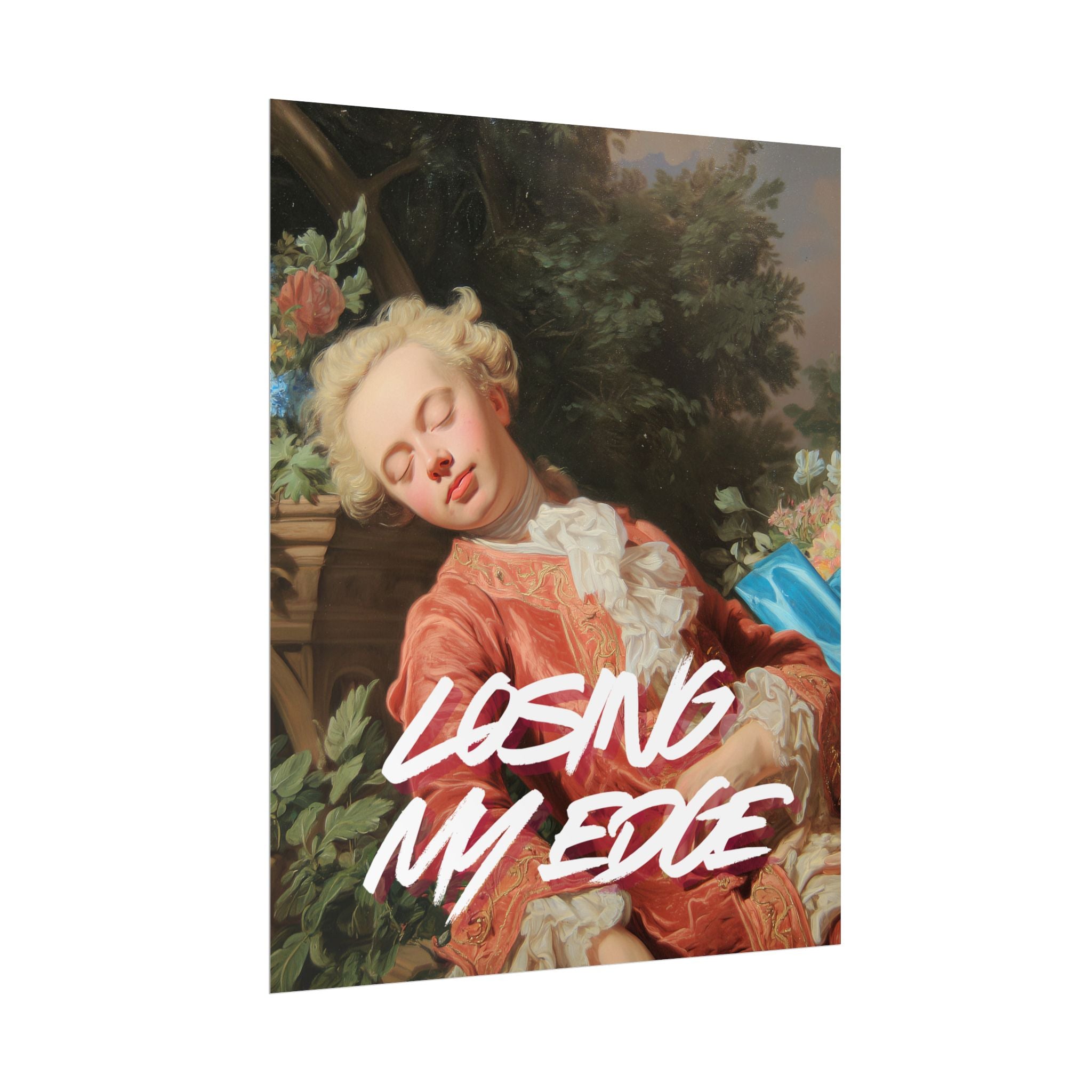 Rolled Poster — 'Losing My Edge' Vintage Rococo Art Print