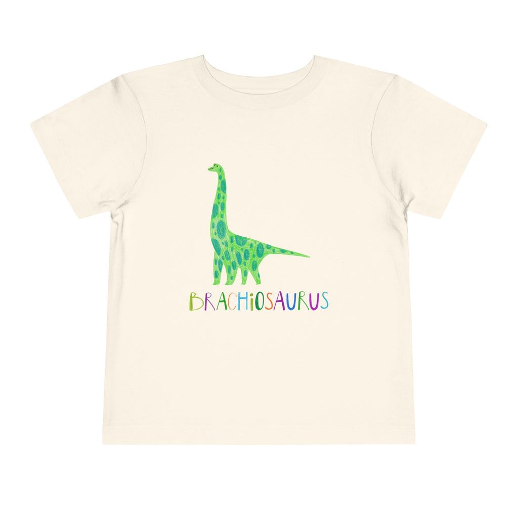 Brachiosaurus Toddler Tee — Cute Green Dino Short Sleeve Shirt for Kids
