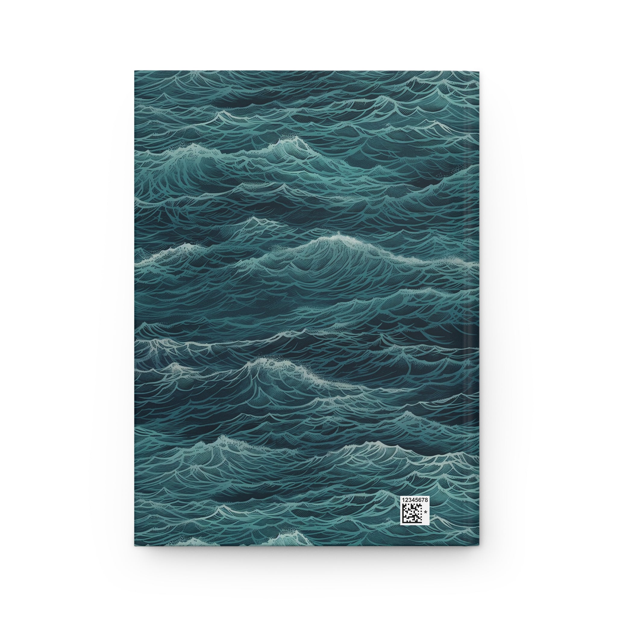 Ocean Waves Hardcover Journal — Teal Sea Notebook for Travel, Reflection & Sketching