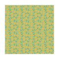 Floral Mimosa Tablecloth — Green & Yellow Spring Dining Table Cover