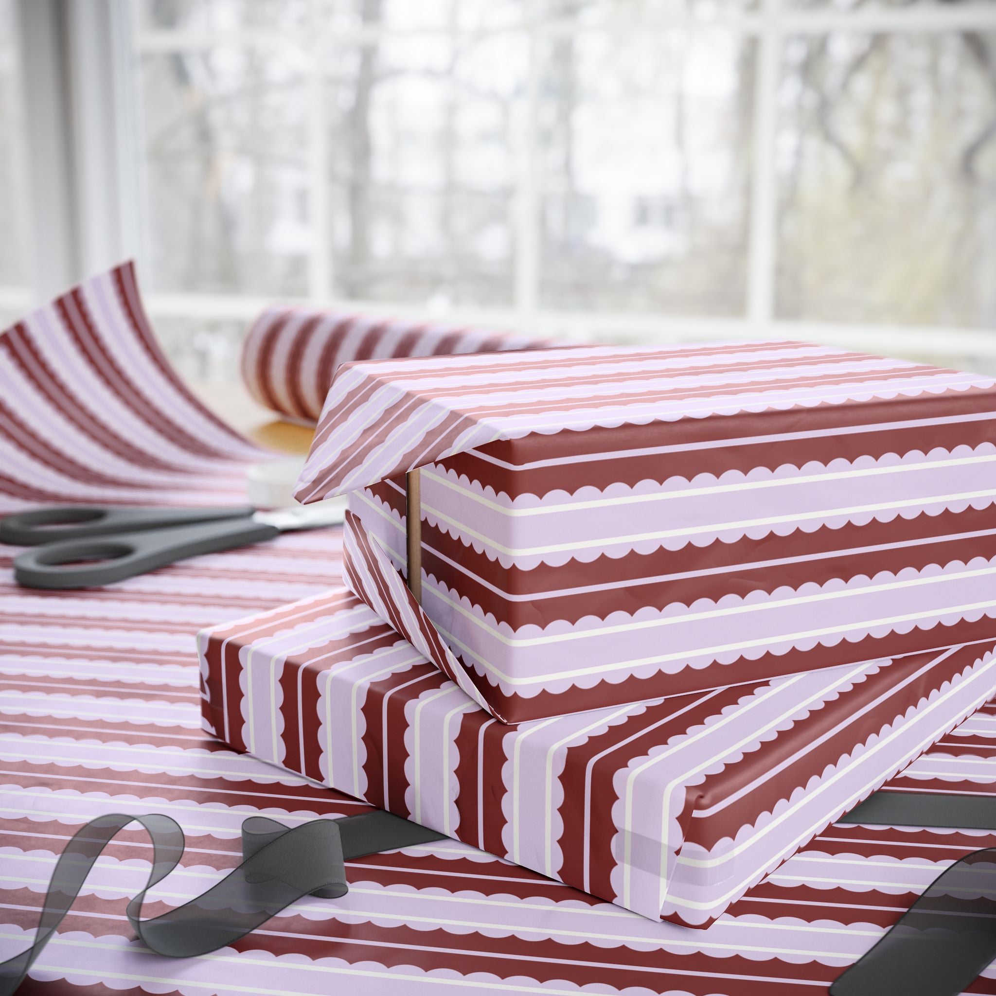 Candy Stripe Wrapping Paper | Red and White Gift Wrap