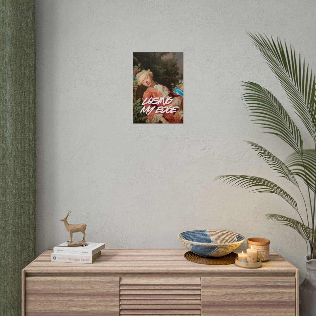 Rolled Poster — 'Losing My Edge' Vintage Rococo Art Print