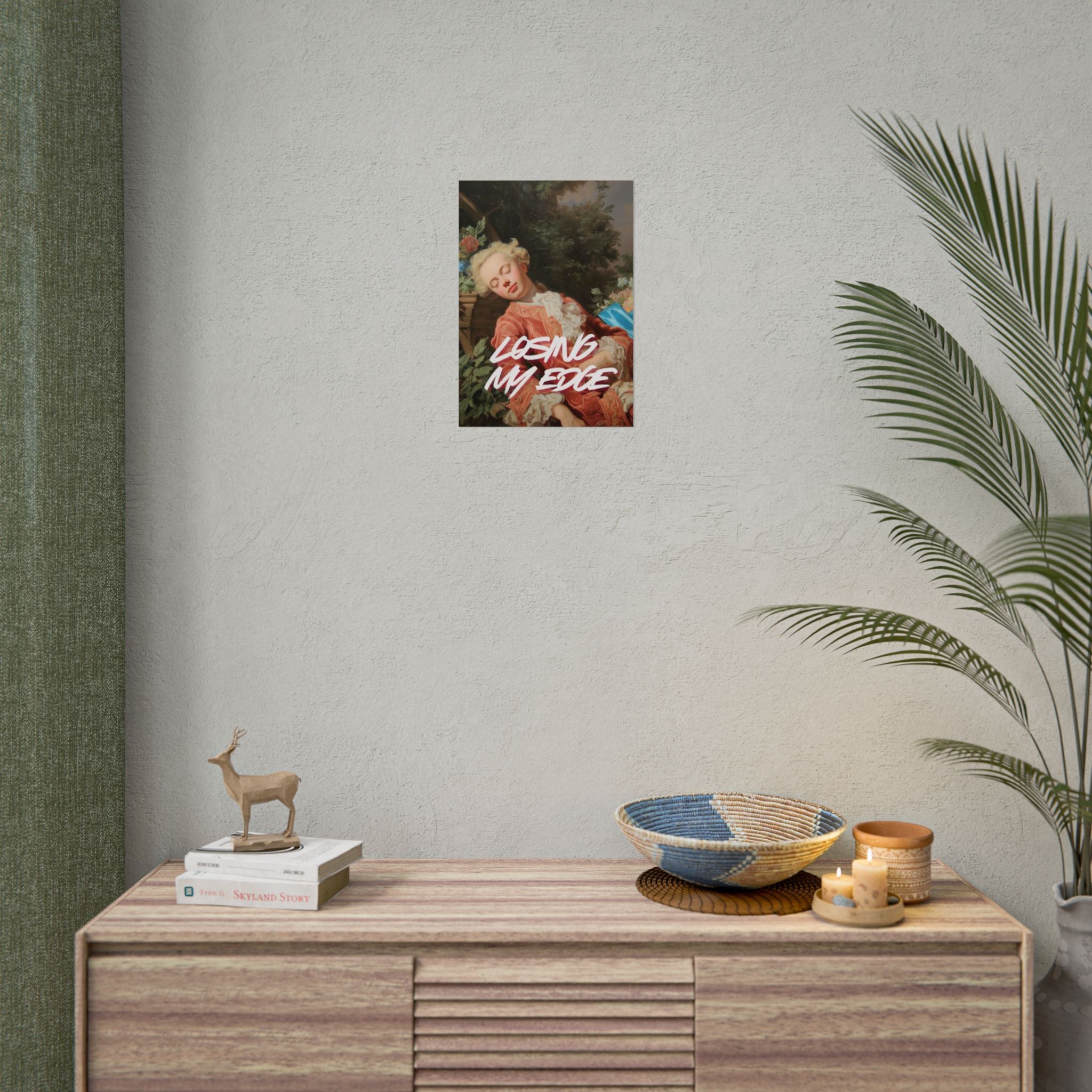 Rolled Poster — 'Losing My Edge' Vintage Rococo Art Print
