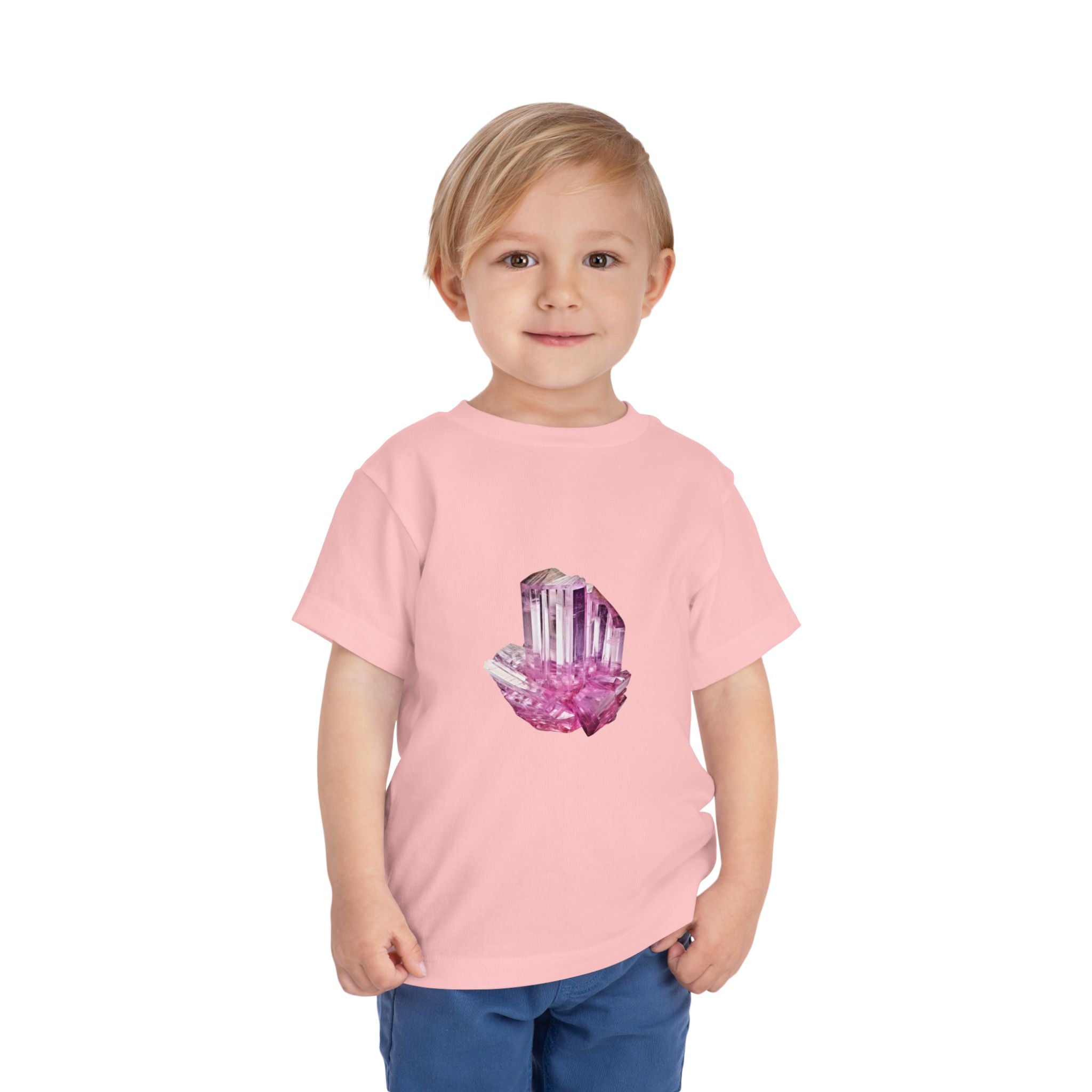 Toddler Tee — Pink Crystal Graphic Kids Shirt