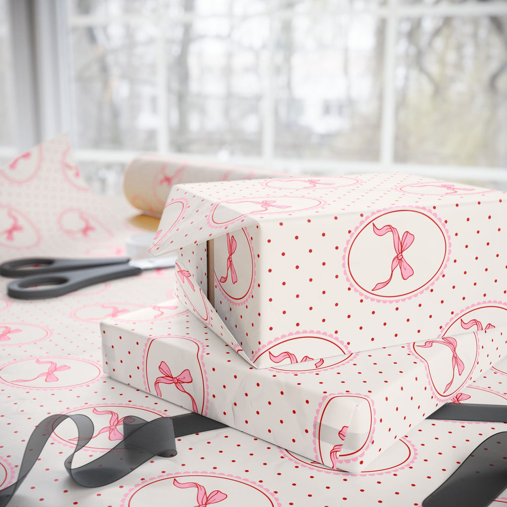Ballet Wrapping Paper | Pink Dotted Gift Wrap