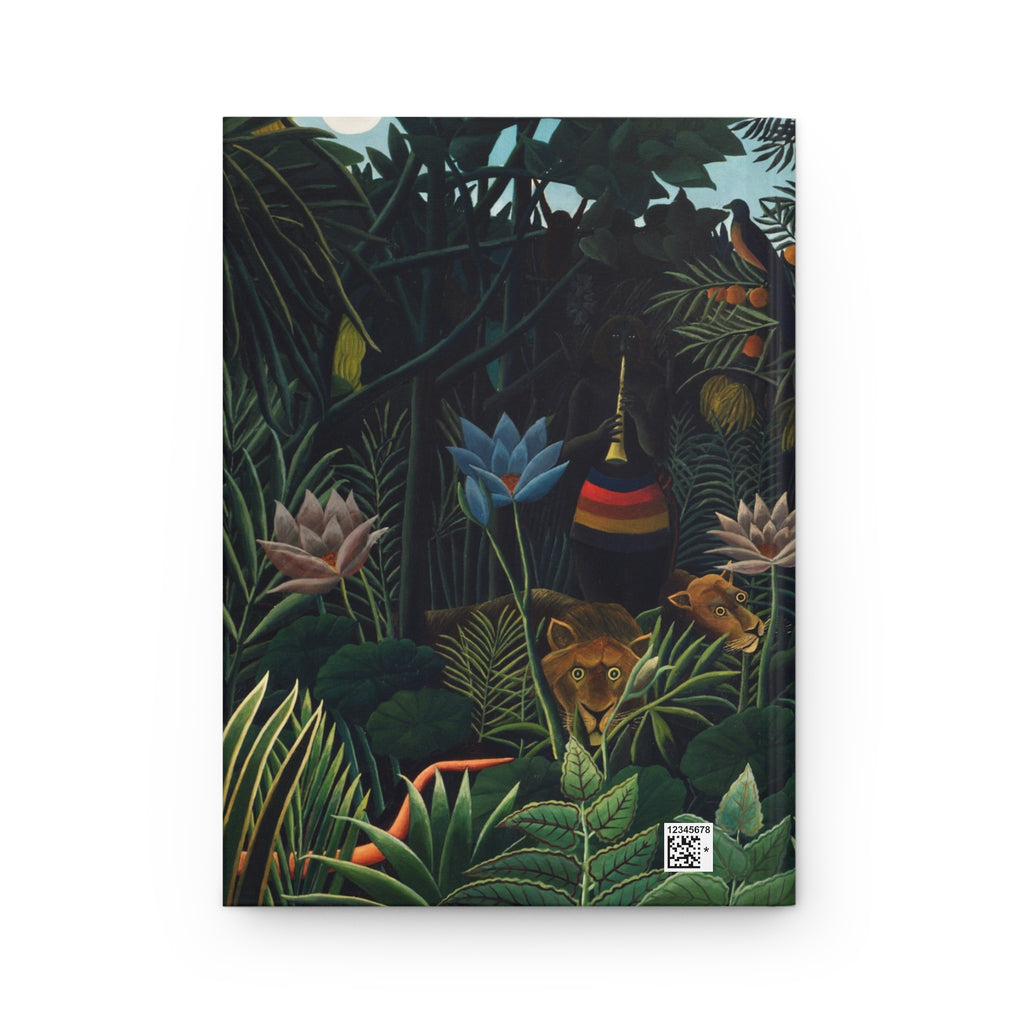 Hardcover Journal, Jungle Art Notebook, Dreamlike Tropical Matte Writing Journal