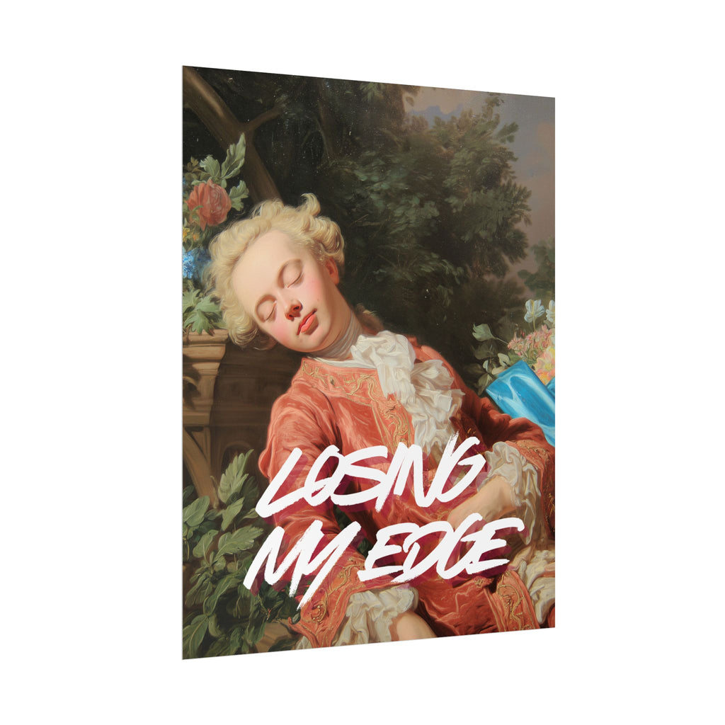 Rolled Poster — 'Losing My Edge' Vintage Rococo Art Print