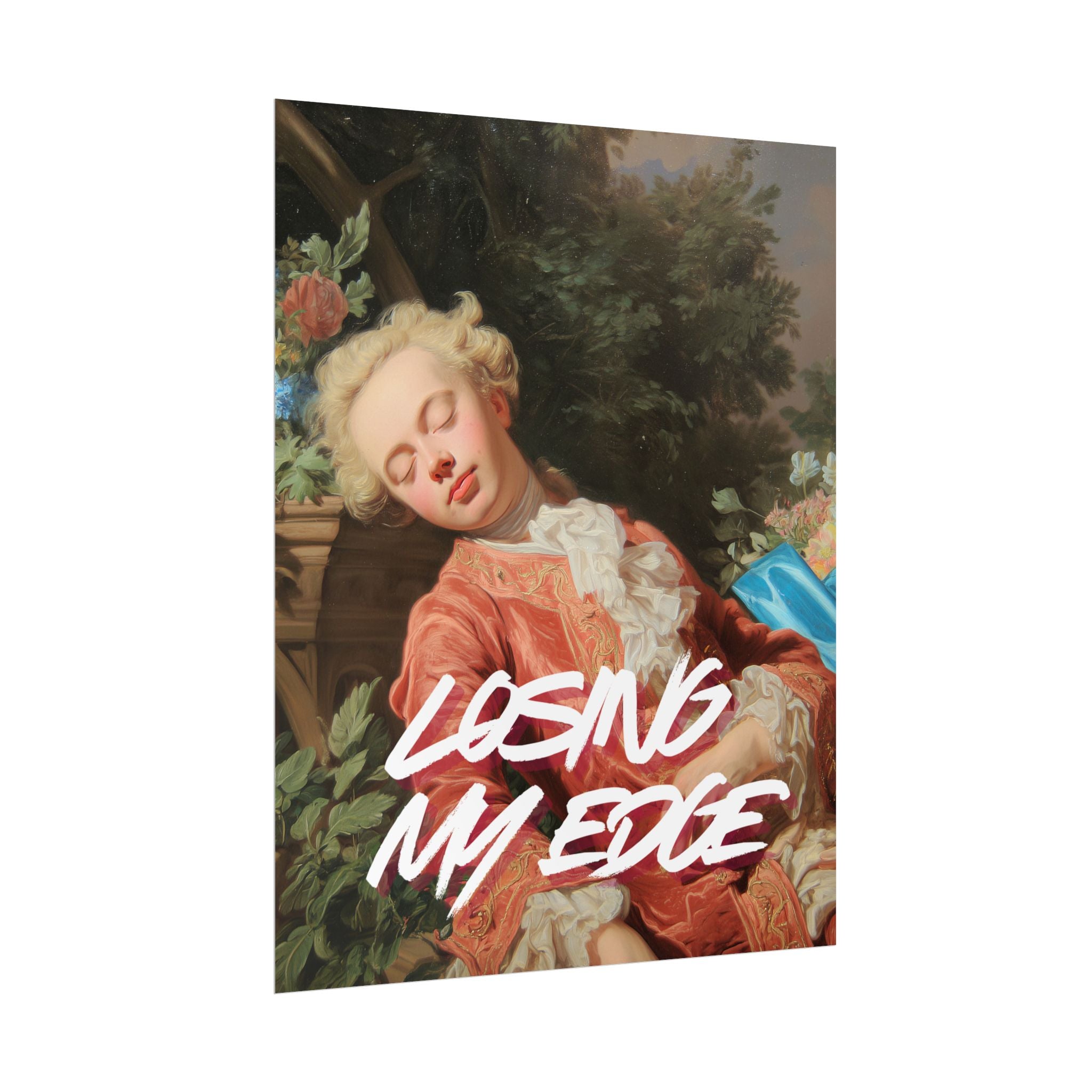 Rolled Poster — 'Losing My Edge' Vintage Rococo Art Print