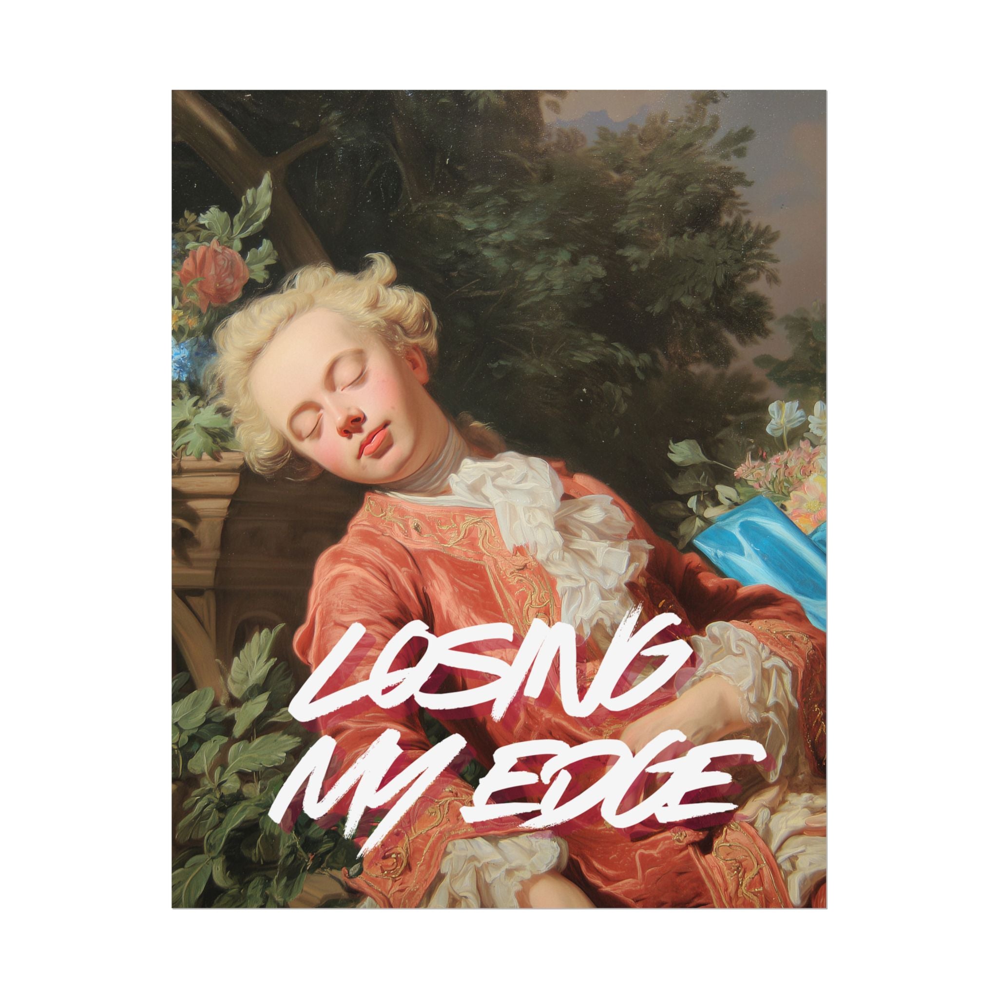 Rolled Poster — 'Losing My Edge' Vintage Rococo Art Print