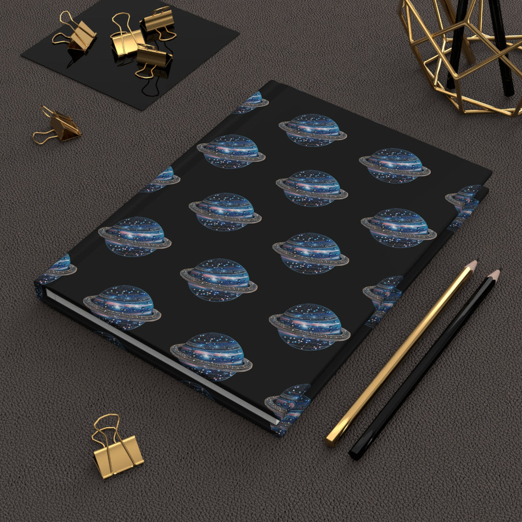 Galaxy Planet Hardcover Journal – Space-Themed Notebook for Stargazers & Science Lovers
