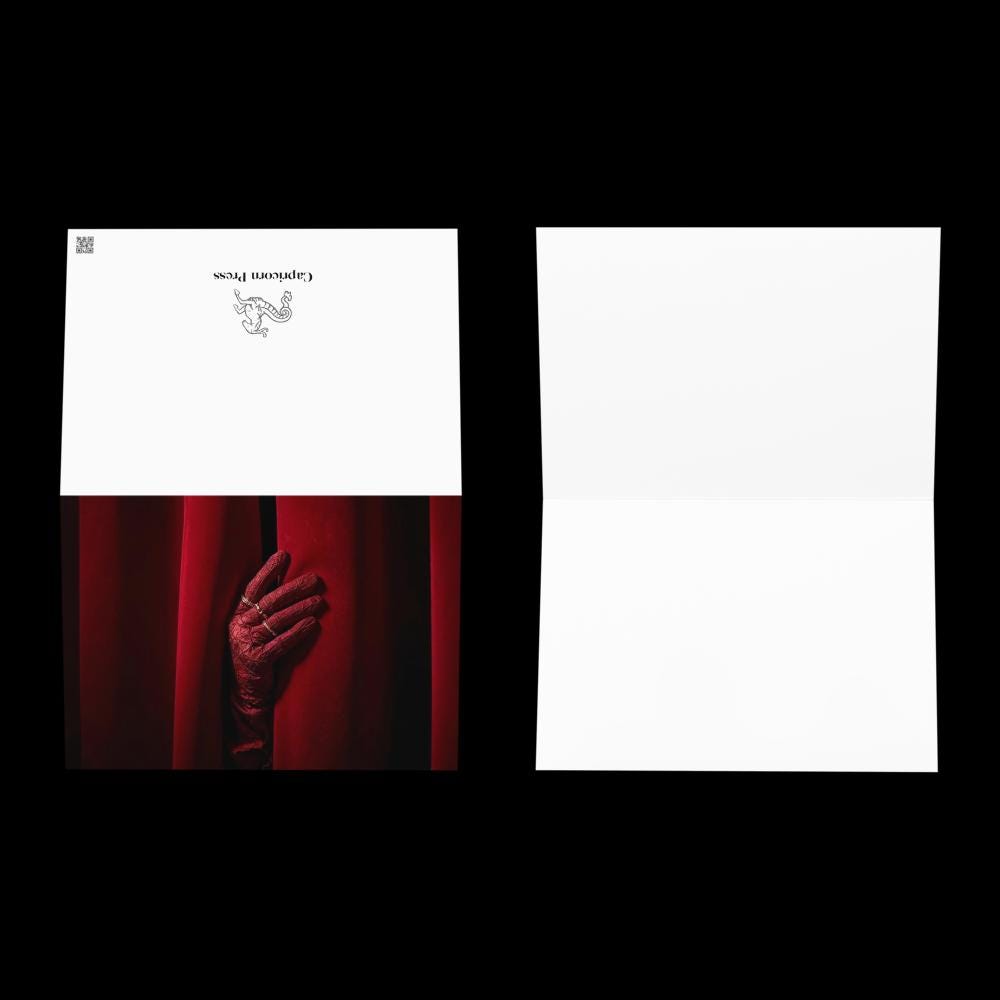 Red Curtain Card | Gothic Theatre Greeting Card