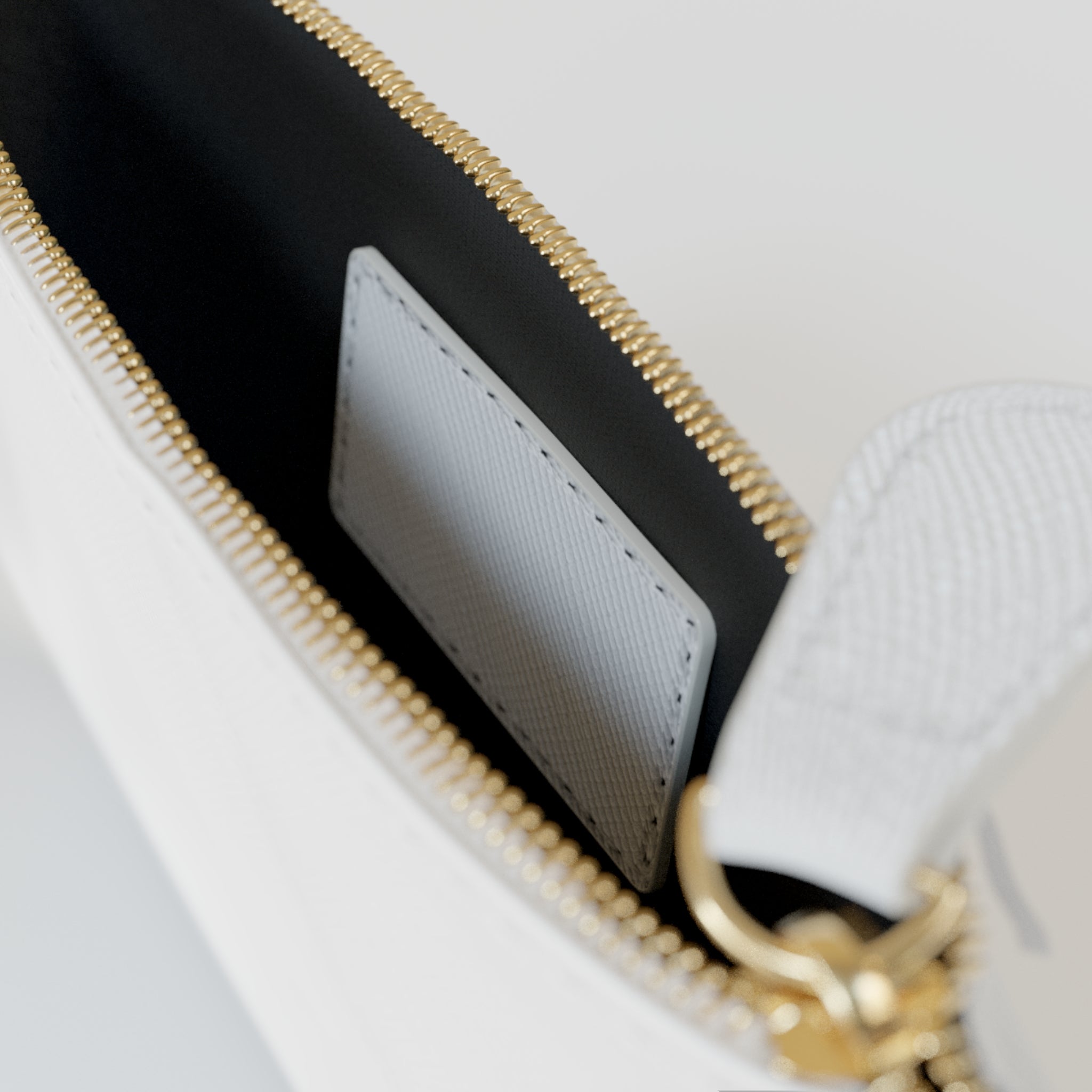 Mini Clutch — Pink Ribbon Cameo Pattern Cosmetic Pouch