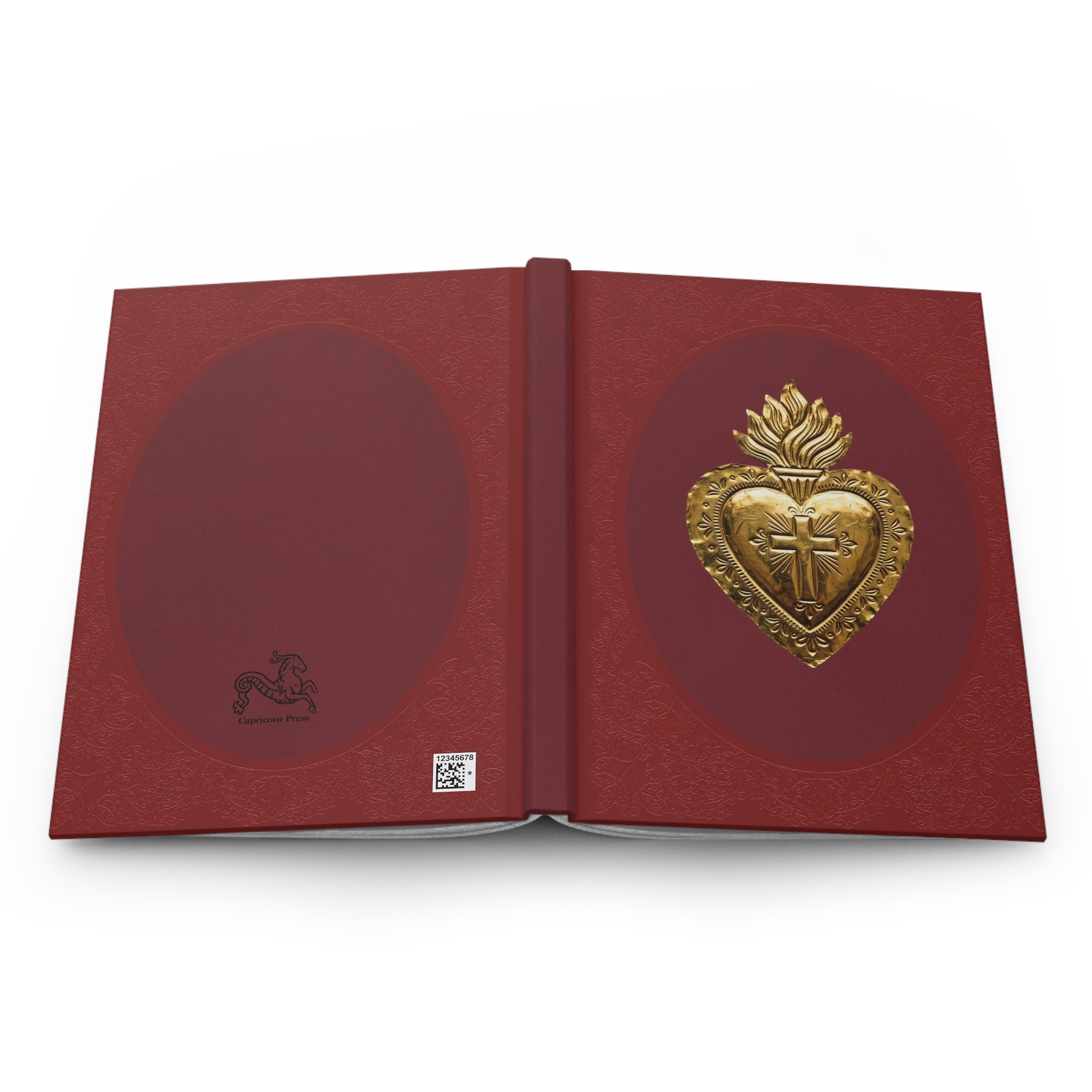 Sacred Heart Hardcover Journal — Catholic Prayer & Devotional Notebook