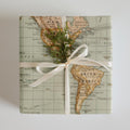 Vintage Map Wrapping Paper | Antique Style Gift Wrap