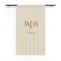 Sheer Curtain - Custom Monogram with Wedding Date