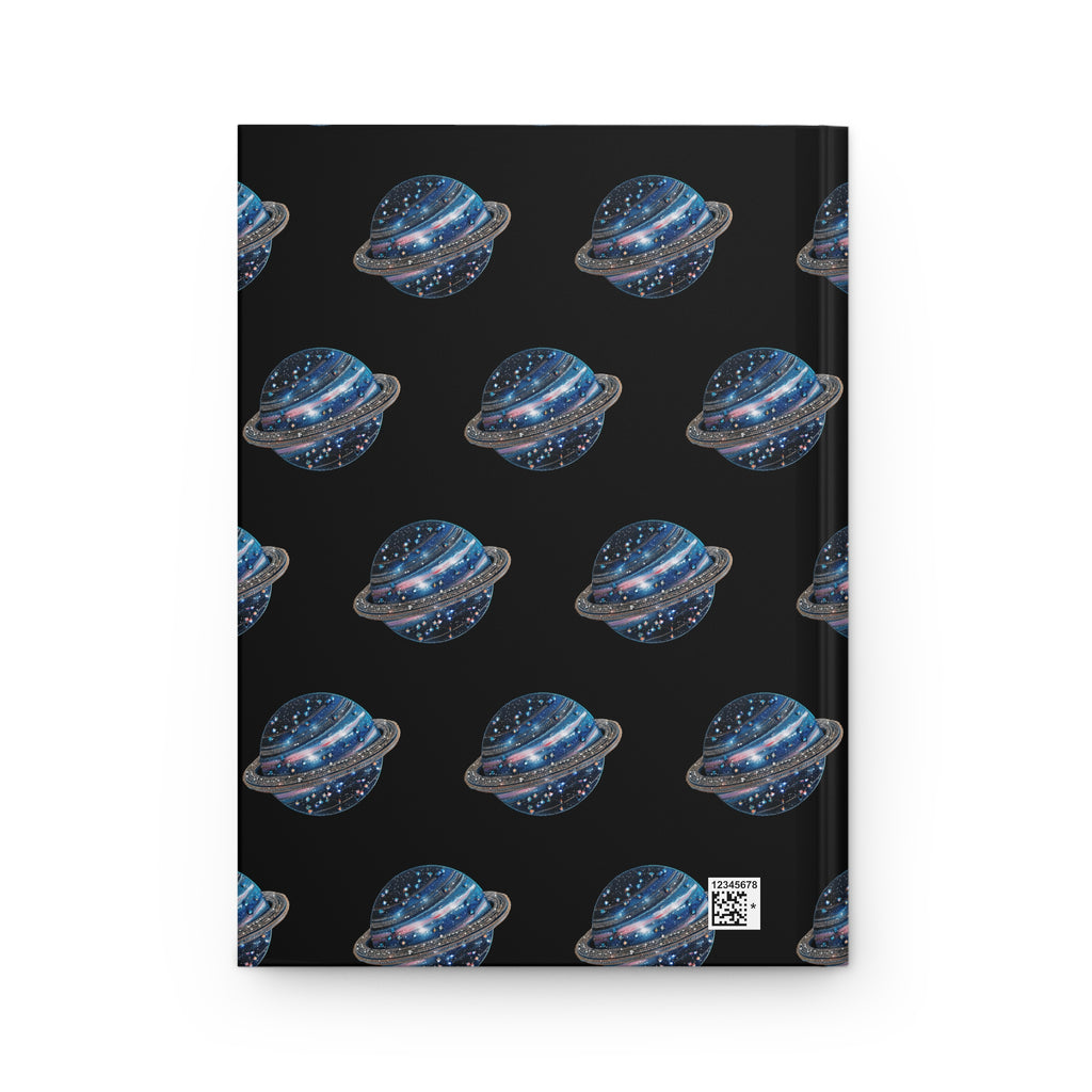 Galaxy Planet Hardcover Journal – Space-Themed Notebook for Stargazers & Science Lovers