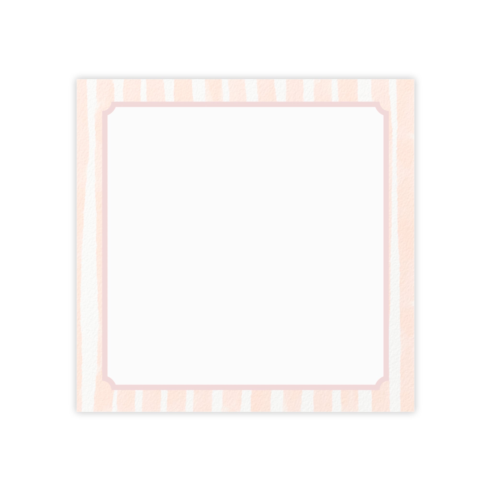 Sticky Notes, Pink Vintage Frame Notepad, Decorative Lined Post-it Style Pads