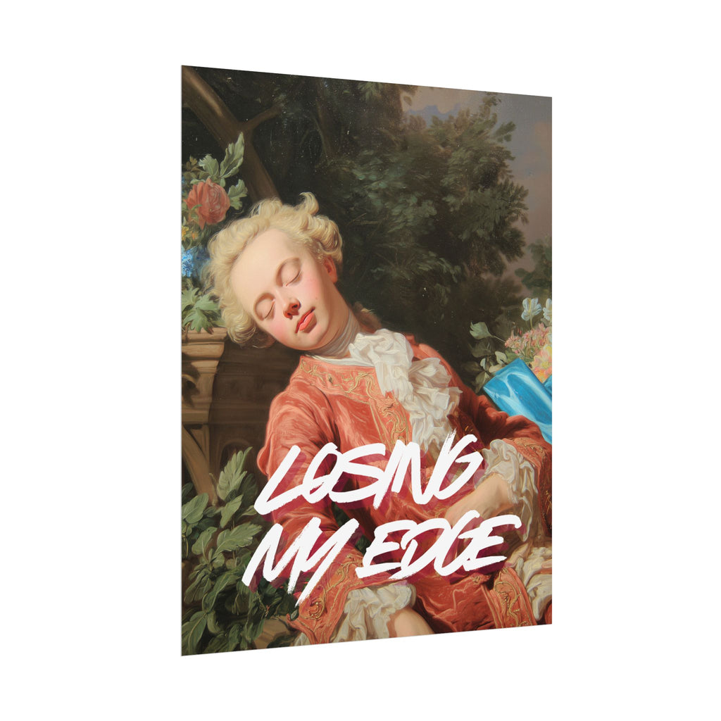 Rolled Poster — 'Losing My Edge' Vintage Rococo Art Print