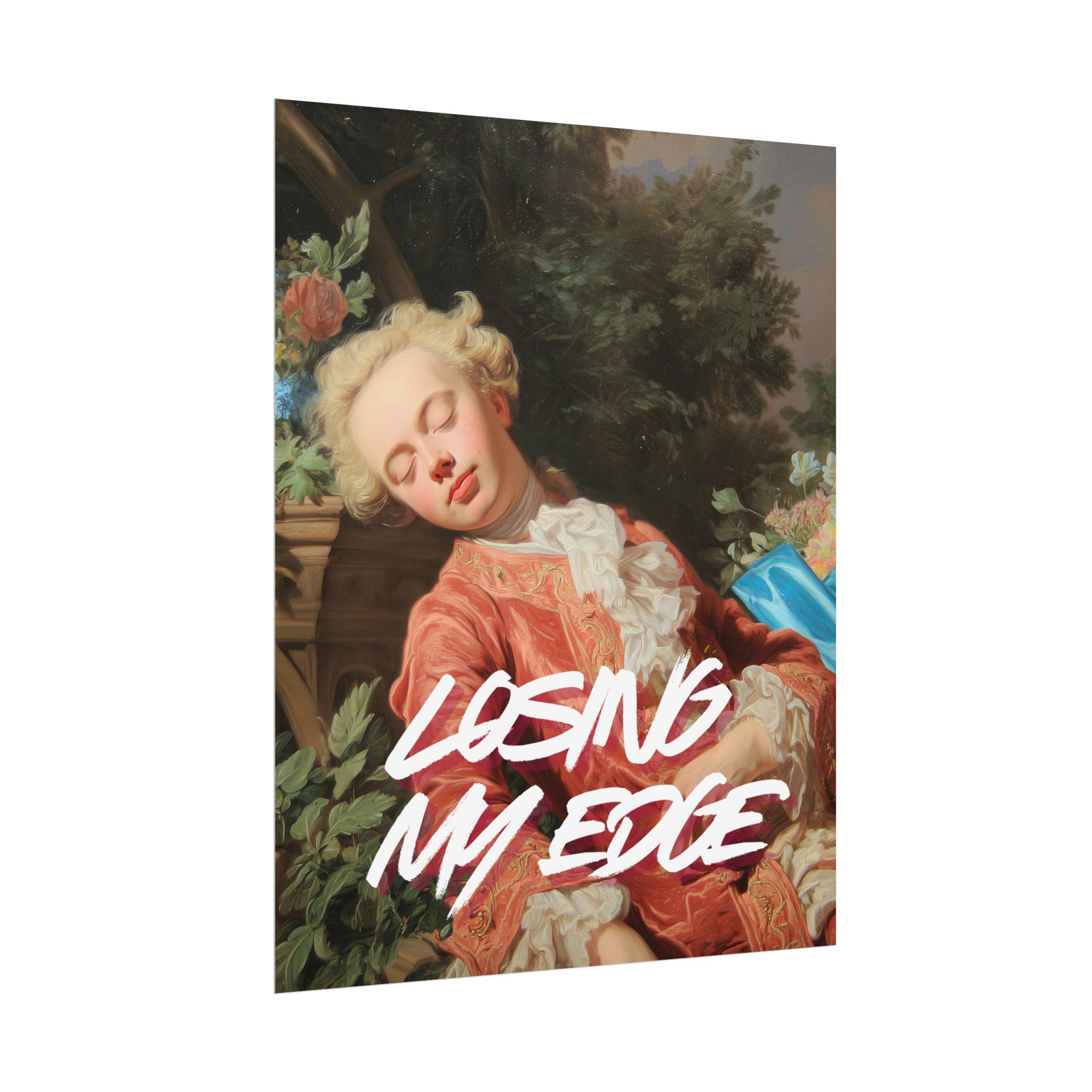 Rolled Poster — 'Losing My Edge' Vintage Rococo Art Print