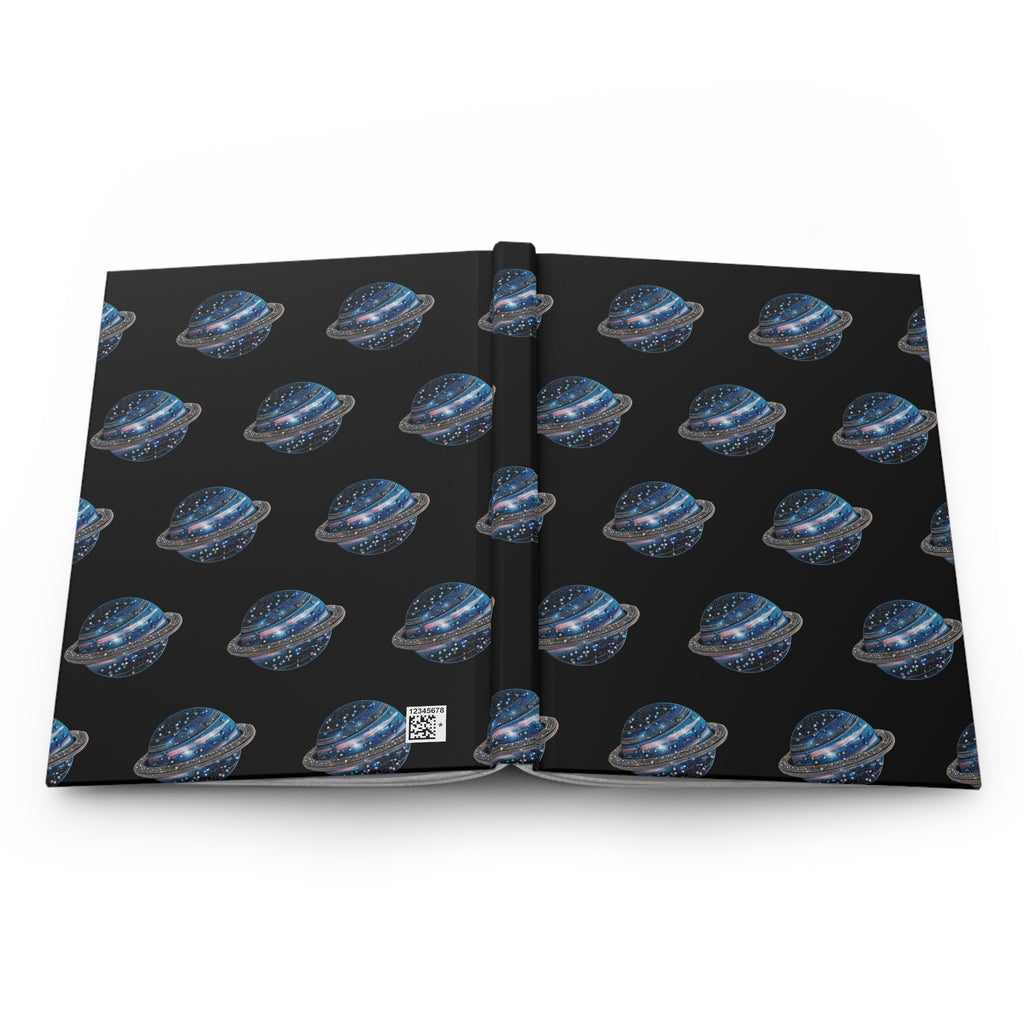 Galaxy Planet Hardcover Journal – Space-Themed Notebook for Stargazers & Science Lovers