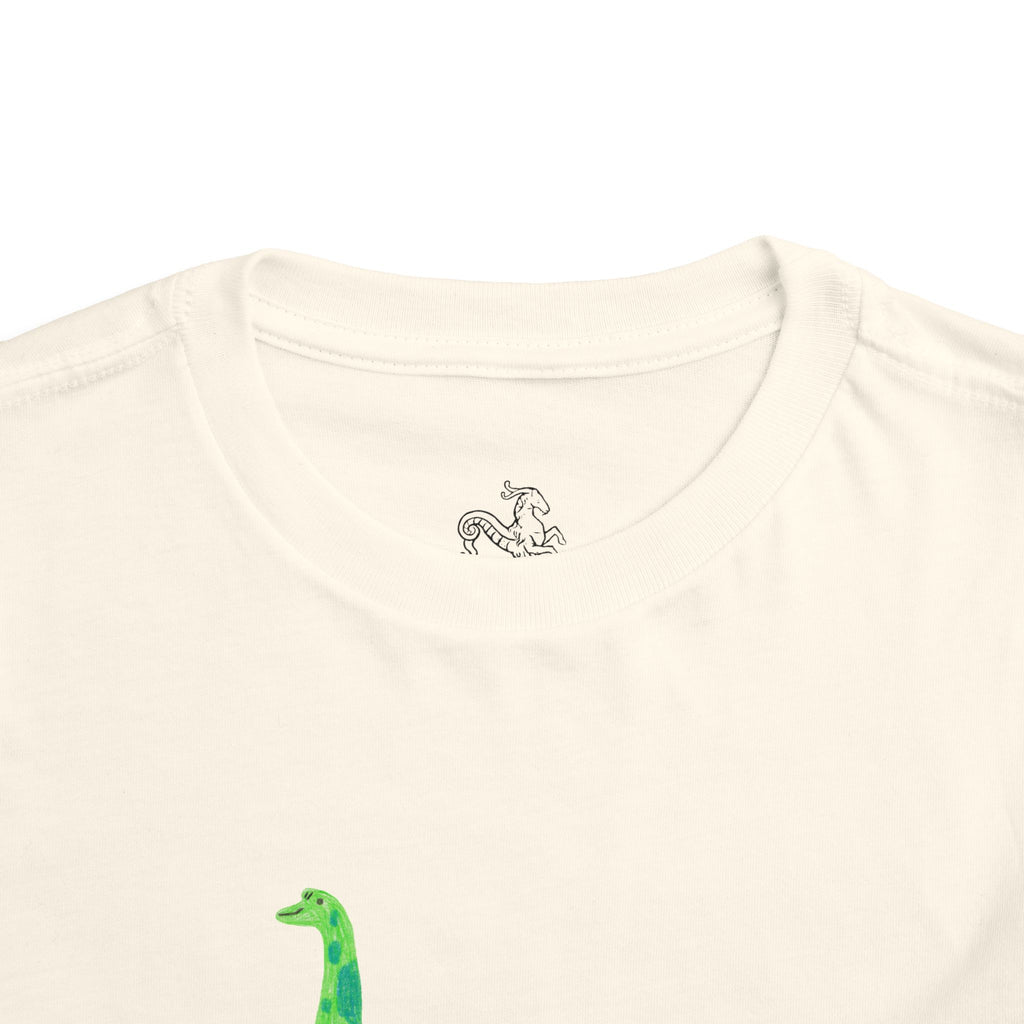 Brachiosaurus Toddler Tee — Cute Green Dino Short Sleeve Shirt for Kids