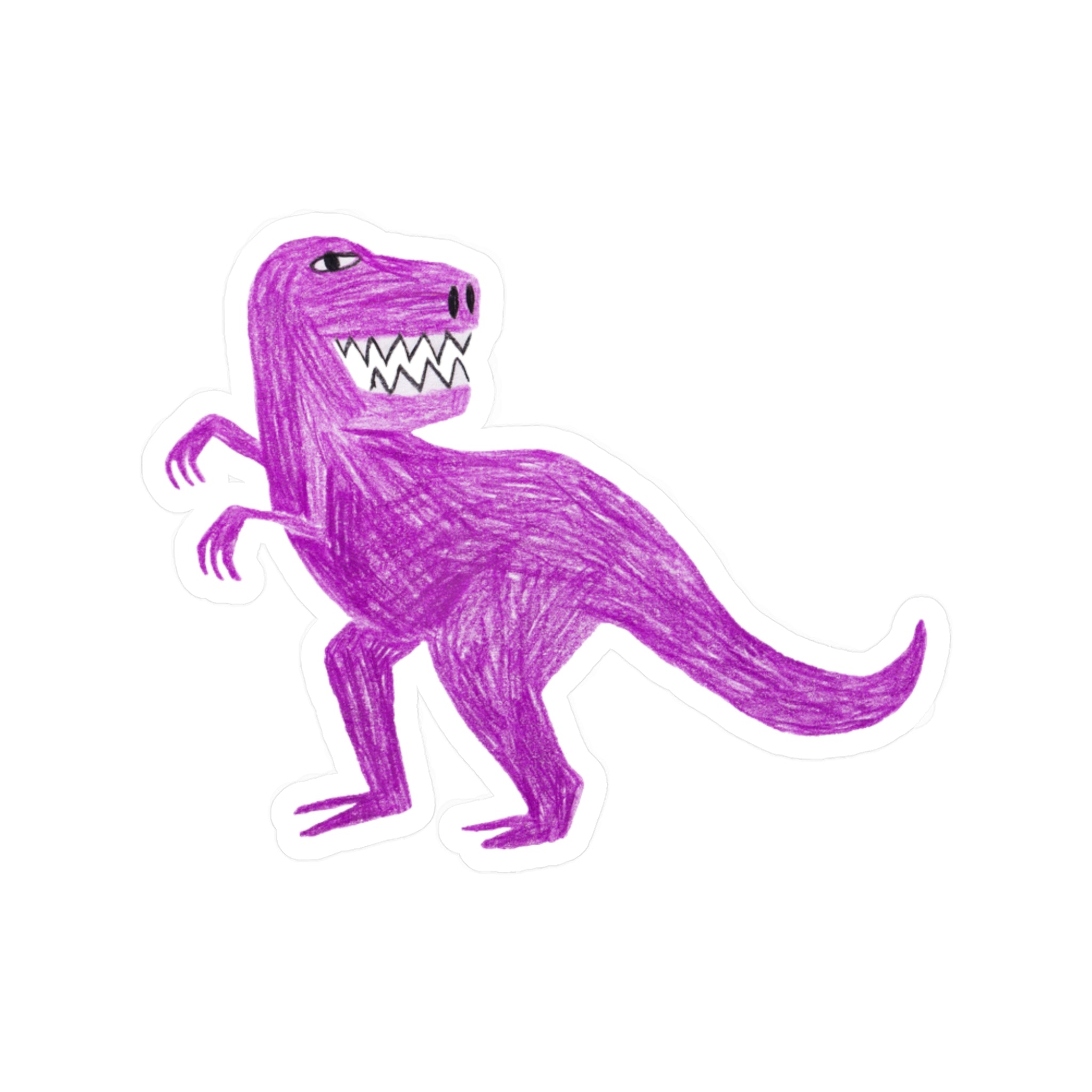 T-Rex Sticker | Purple Dinosaur Vinyl Decal