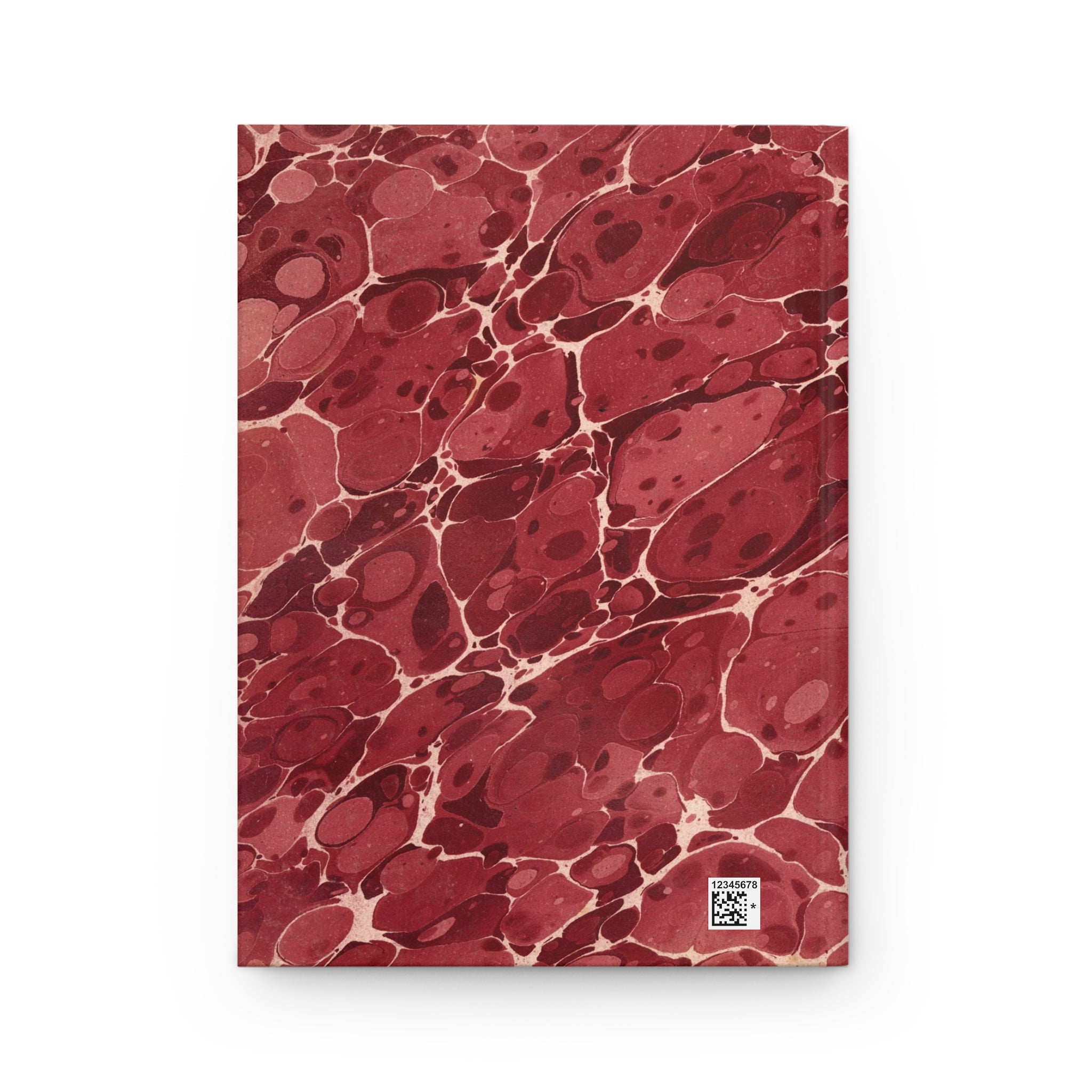 Hardcover Journal, Red Marble Notebook, Vintage Style Writing Journal for Notes & Gifts
