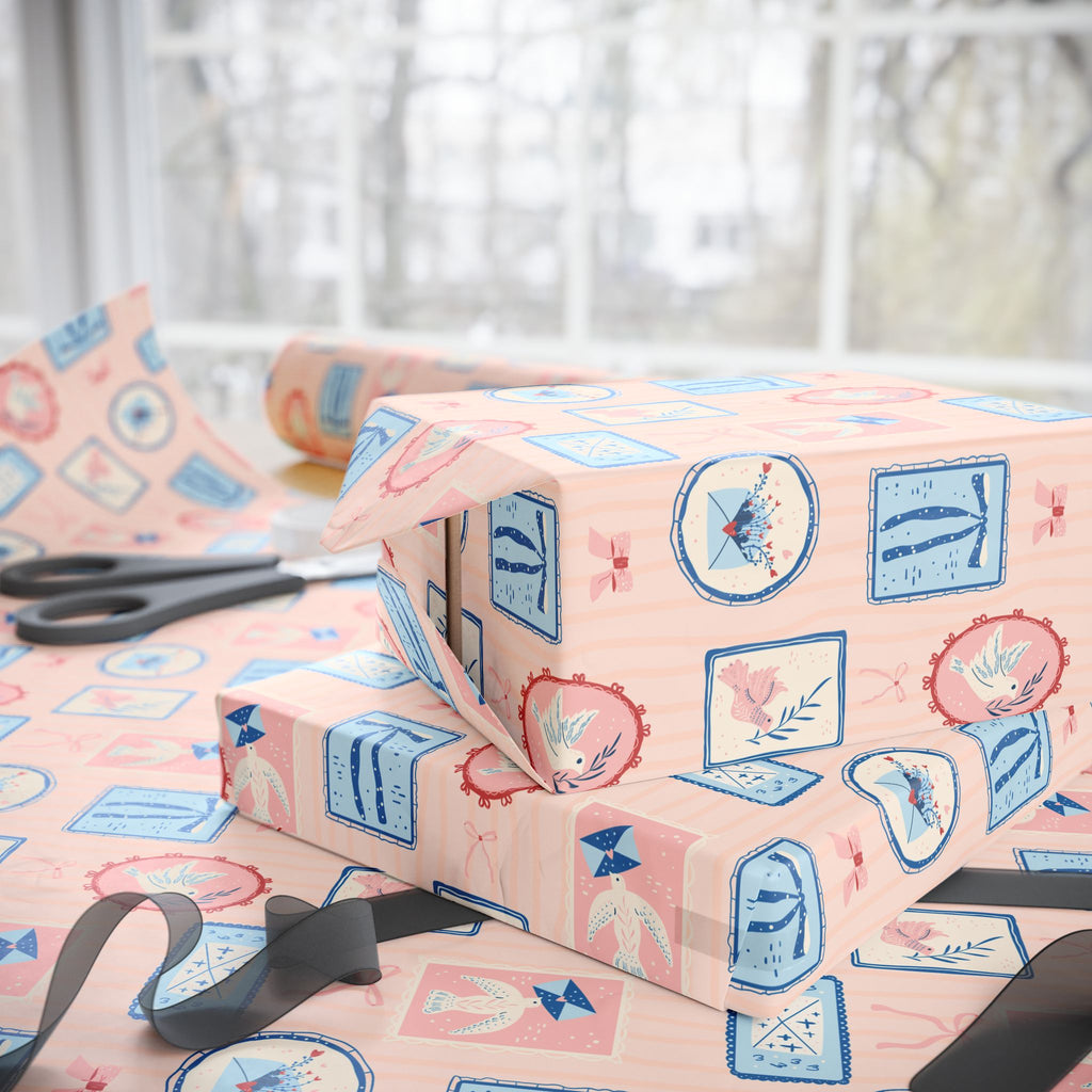Cameo Wrapping Paper | Vintage Pastel Gift Wrap