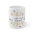 Personalized Floral Ceramic Coffee Mug – Gift for Her