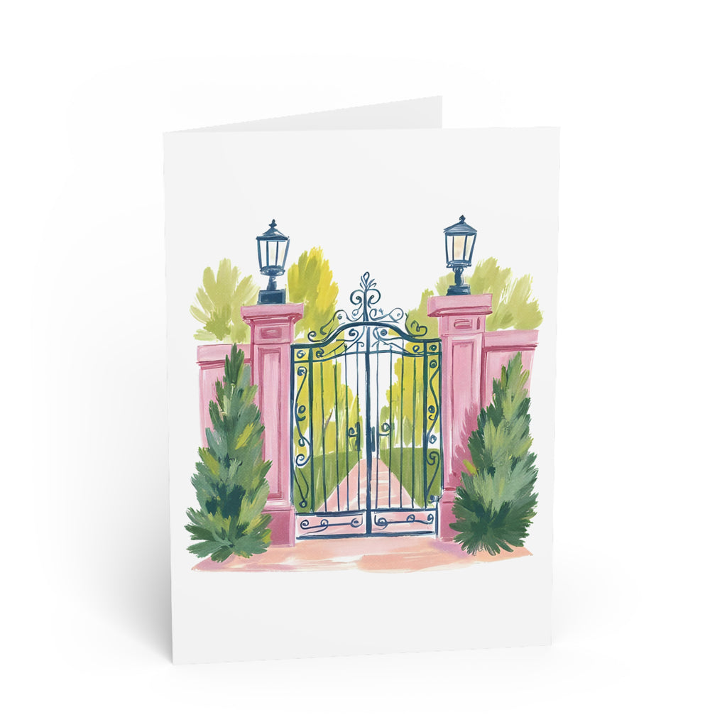 Gate Illustration Card | Wrought Iron Greeting Card