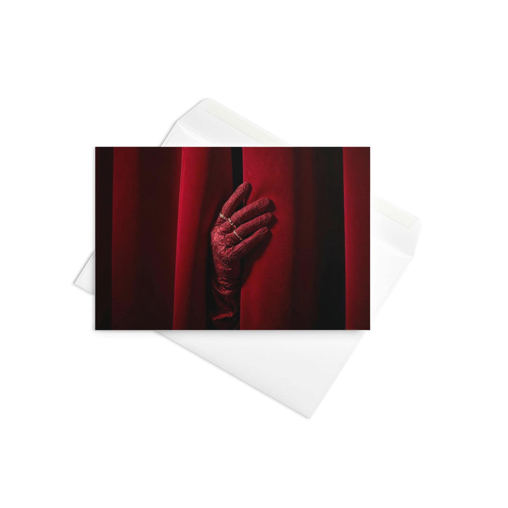 Red Curtain Card | Gothic Theatre Greeting Card