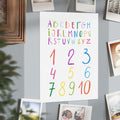 Kids Alphabet & Numbers Print — Colorful Educational Wall Art (Unframed)