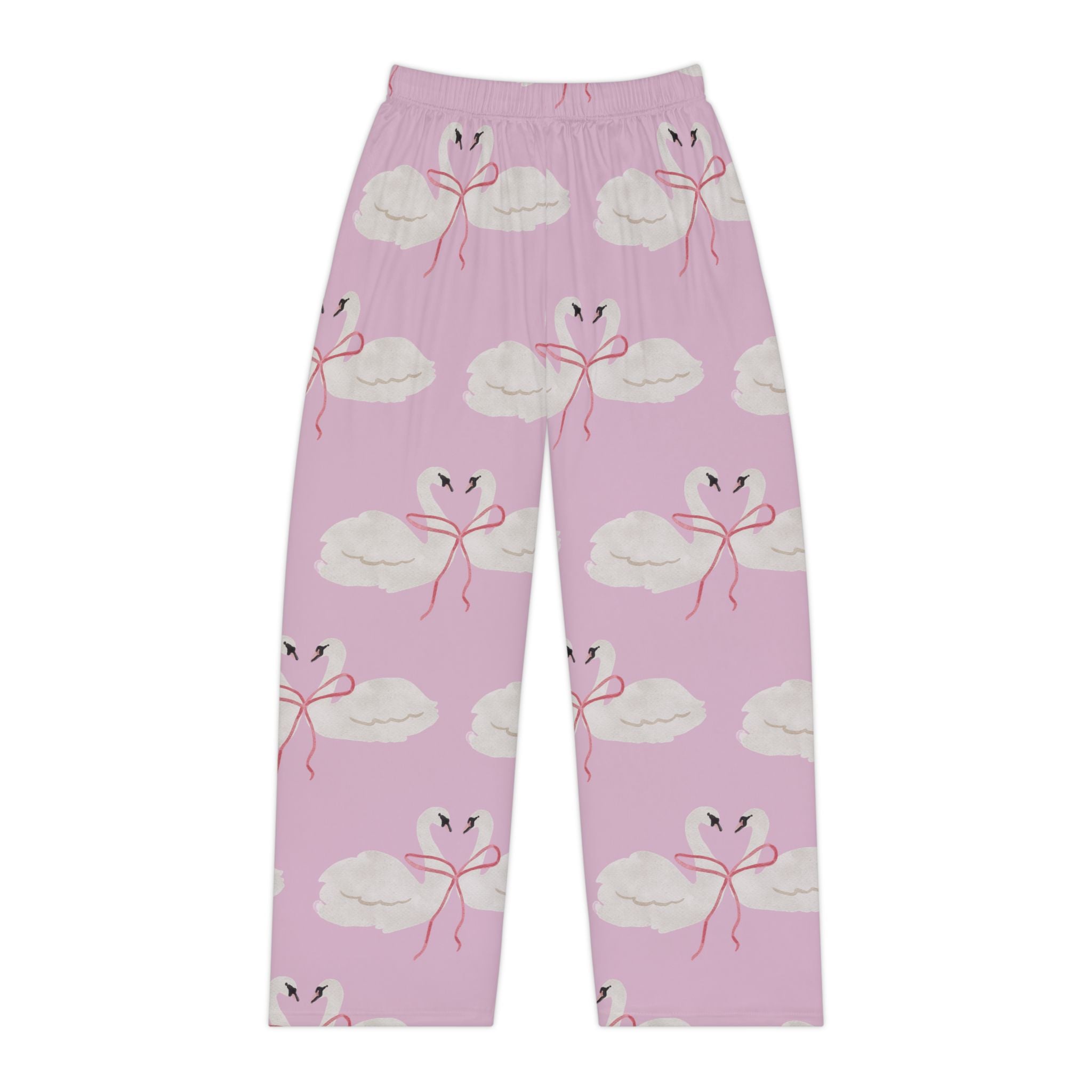 Women's Pajama Pants, Swan Ballet Lounge Pants, Soft Sleepwear Bottoms