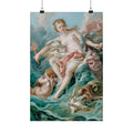 Classical Mythology Matte Vertical Poster — Rococo Venus Wall Art Print