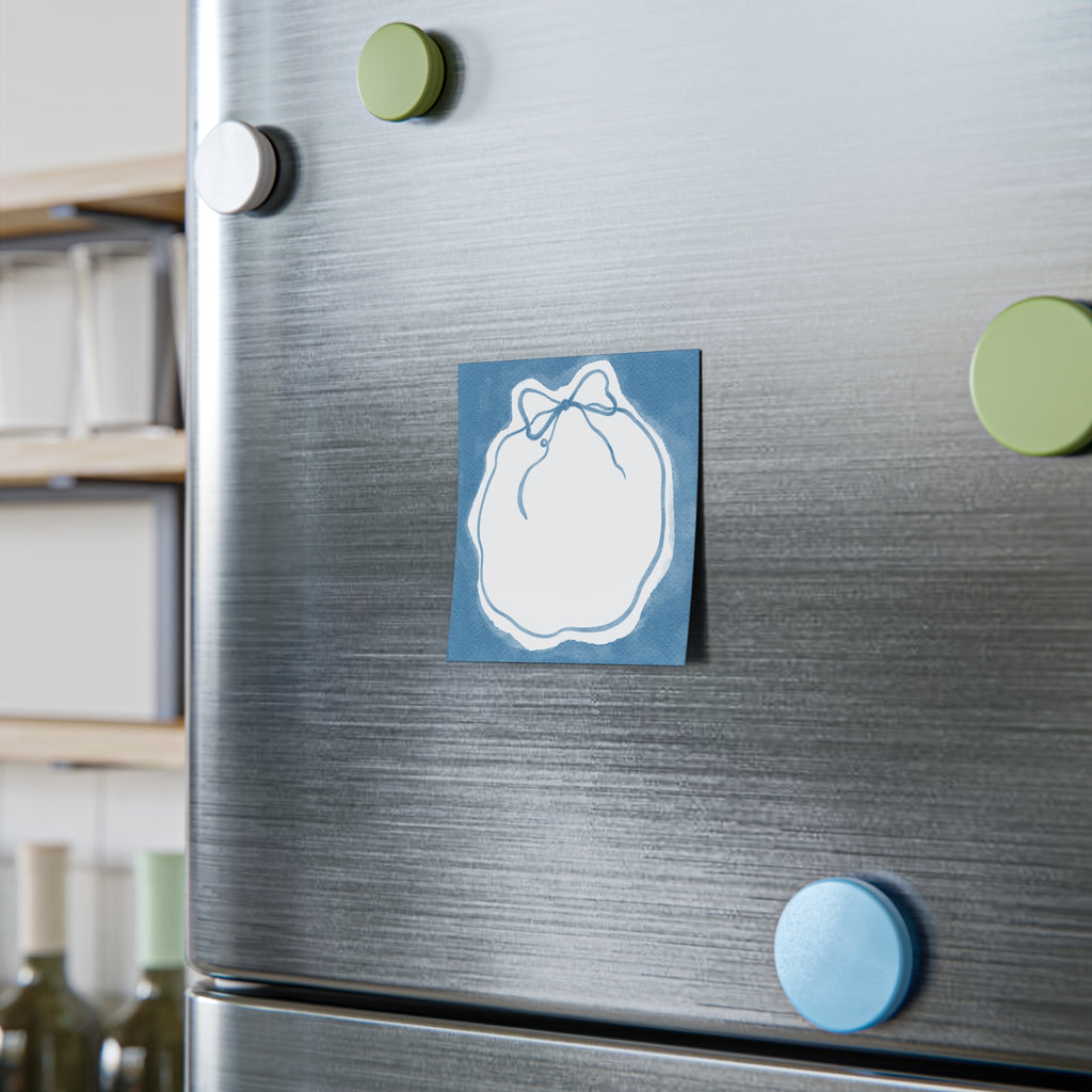 Sticky Notes, Blue Bow Notepad, Decorative Gift Notes, Cute Desk Stationery