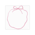 Sticky Notes, Pink Bow Notepad, Cute Decorative Post-it Style Notes, Desk Stationery