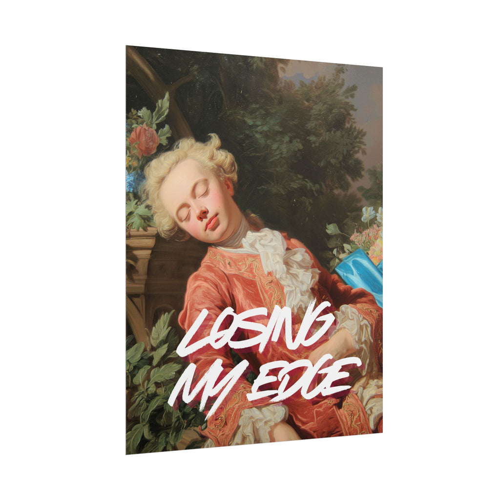 Rolled Poster — 'Losing My Edge' Vintage Rococo Art Print